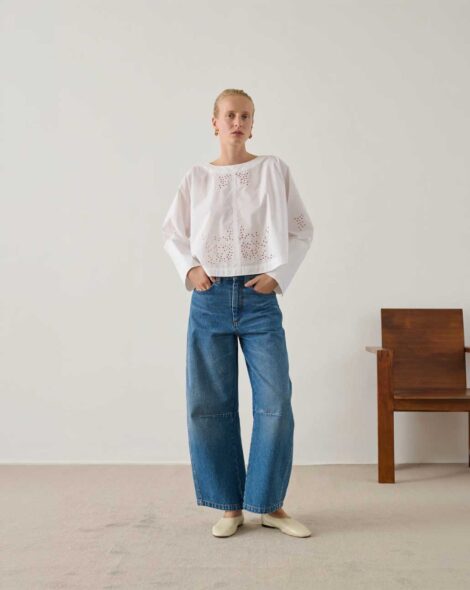 Blusa Hansel de algodón bordada