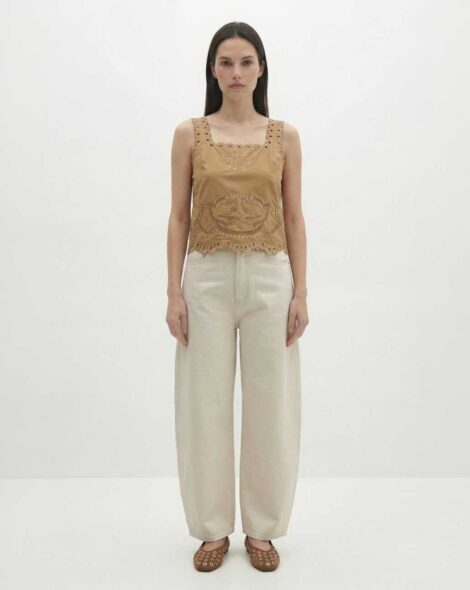 CRISTA Top camel de tirantes