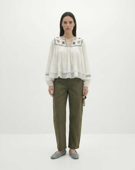 PATRICIA Pantalones cargo kaki